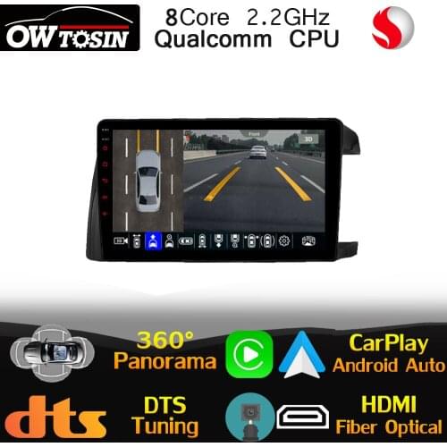 Qualcomm CPU Android For Toyota Wish AE10 2003-2009 Car Multimedia Radio GPS 360 Panoramic 4G LTE Head Unit Stereo WiFi Auto DSP