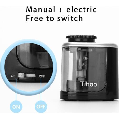 Durable Electric Pencil Sharpener Auto Durable Portable School Classroom Home Office Stationery Supplies #1210
