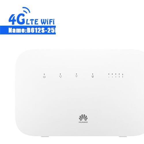Unlocked Huawei B612 B612s-25d Router 4G LTE Cat6 300Mbs CPE Router +2pcs 4G Antennas