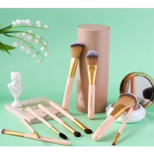 BANFI 9pcs Pink gold Makeup Brush for make up eyebrow brush Shaded Concealer Eyeliner eyeshadow brush bronzer luxury