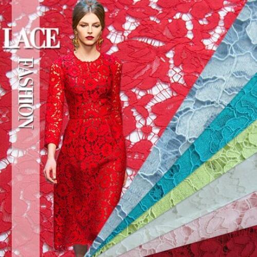 DIY Q46 heavy mesh water soluble lace fabric of high-grade car bone strand winding eyelash lace cloth handwork hallow out