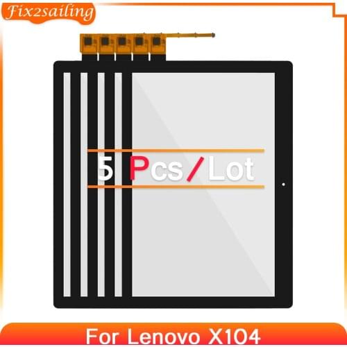 5pcs Touch For Lenovo TAB E10 TB-X104 TB-X104F TB-X104L TB X104 X104L X104F Touch Screen Panel Digitizer Glass 100% Tested