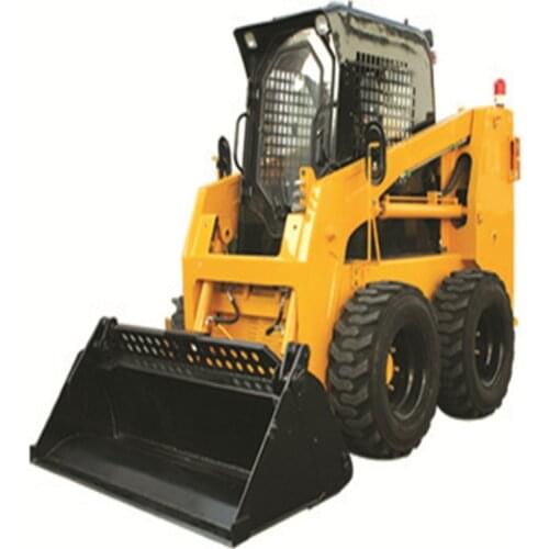 SYNBON SY65 Mini Front Loader 4 Wheel Skid Steer 55KW Diesel Engine Power With Concrete Mixer Attachment