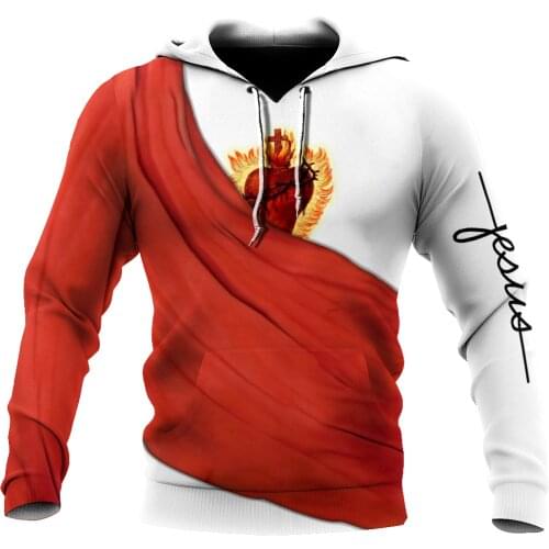 Premium Christian Jesus Mens Hoodie 3D All Over Printed Unisex Sweatshirt For Men/women Autumn Casual Pullover Zipper Streetwear