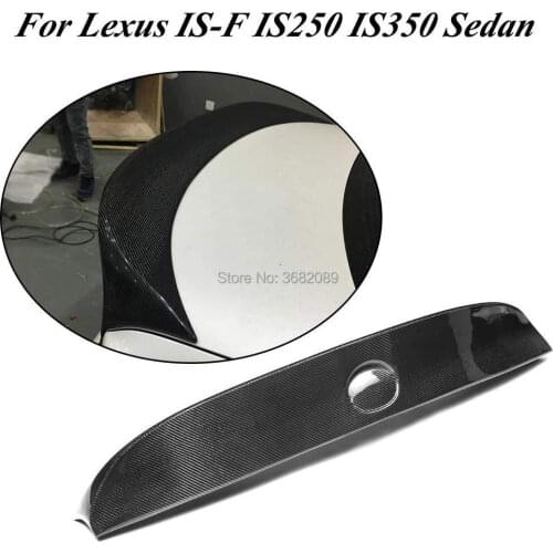 Carbon Fiber Rear Boot Roof Spoiler WALD Style Wing Top Lip For Lexus IS200T IS250 IS350 IS300 IS300T AWD 2014-2019 15 17 16 18