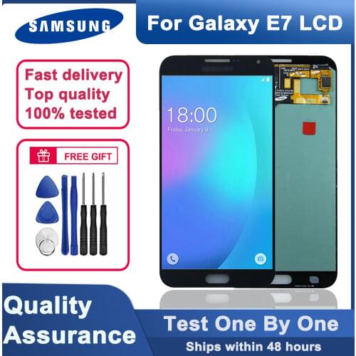 Original super AMOLED 5.5" LCD display for Samsung Galaxy E7 E700 E7000 E7009 E700F E700H E700M LCD touch screen components