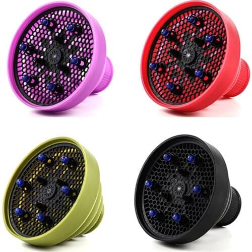 1pcs Flexible Silicone Universal Hairdryer Diffuser Cover Foldable Hairdryer Accessories Salon Curly Styling Hair Care
