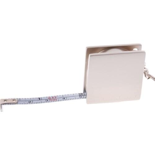 1pc Metal Tape Measure Keychain Portable Key Ring Ruler Measure Tools 70cm