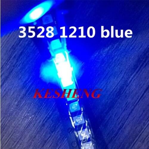 1210 3528 SMD LED Ultra Bright Blue Light Diode 470-475NM 3.0-3.6V Chip led lamp high lighting 4000pcs/lot