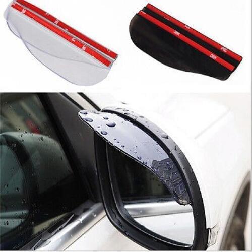2 Car styling universal Rain Shield Flexible Peucine Rear Mirror Guard Rearview