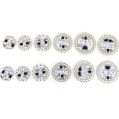 220V LED Bulb Patch Lamp SMD Plate Circular Module Light Source Plate For Bulb Light