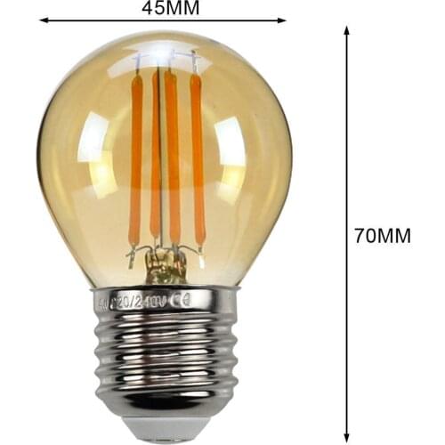 6pcs E27 Vintage Retro LED Edison Bulbs Filament Light Bulb Home Decor