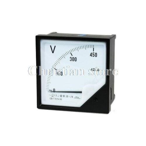 AC 0-450V 1.5 Accuracy Analog Volt Panel Meter Voltmeter Voltage Gauge