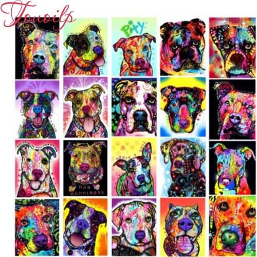 5D DIY Diamond Painting Animal Dog Cross Stitch Full Diamond Embroidery 3D Diamond Mosaic Painting Christmas Gifts Home decor