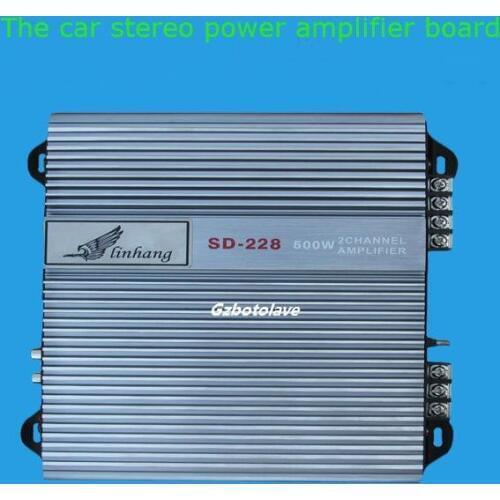 Car audio power amplifier vehicle two 2 dual borne power amplifier with Remote control 200W*2
