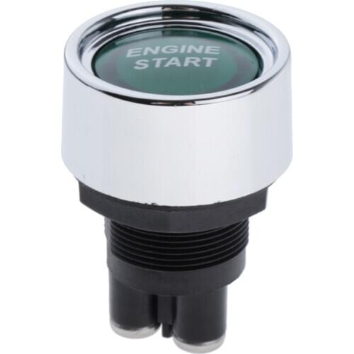 Car Round Ignition Switch Push Botton Engine Start Wired Controller -Universal