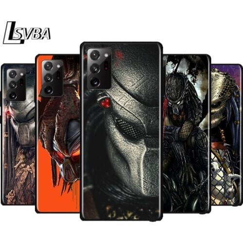Borg Lost Predator for Samsung Galaxy Note 20 Ultra 10 9 8 Pro S10E S10 5G S9 S8 S7 Plus Black Silicone Phone Case