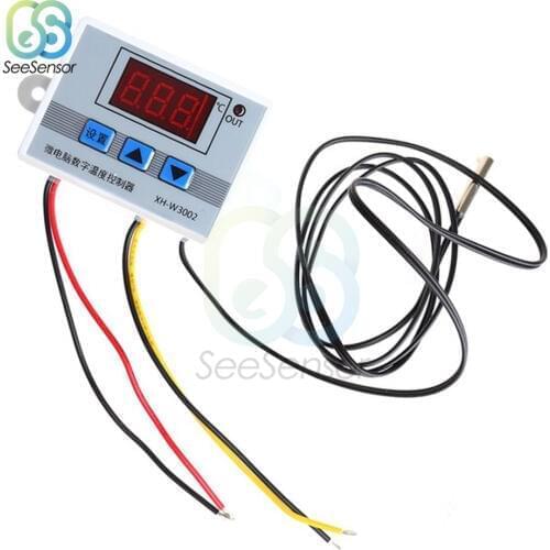 W3002 12V 24V 110V 220V Digital Temperature Controller Thermostat Thermoregulator For Incubator Cooling Heating Switch Regulator