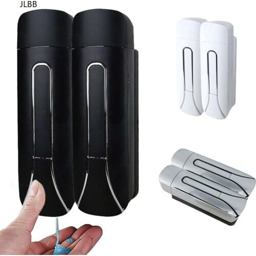 Bathroom Liquid Soap Dispenser Wall Mounted For Kitchen Plastic 350ml Shower Gel Detergent Shampoo Bottle Hotel Home Accessories