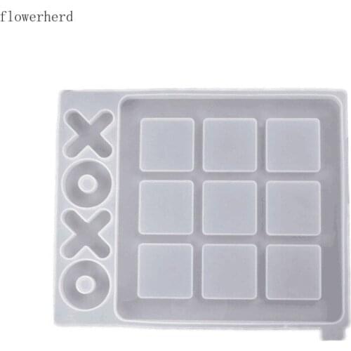 DIY Epoxy Resin Mirror Silicone Mold Chess Game Mirror Mold Cake Decoration Accessories Fondant Molds Resin Mold