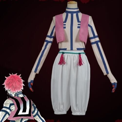 Anime Comic Demon Slayer Kimetsu no Yaiba Cosplay Costumes Akaza Komaji Cosplay Costume Suits Kimono Uniforms Clothes Hot