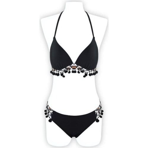 Swimsuit Women Sexy Patchwork Leopard Bikini Solid Push Up High Cut Hight Waist Halter Bikini Set Two Piece Swimsuit Female