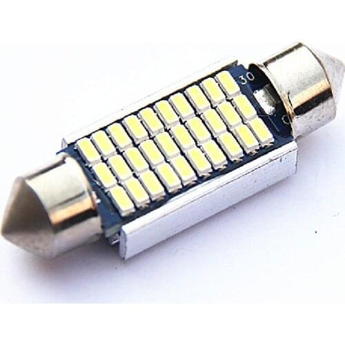 2pcs Festoon Car LED Interior Reading Light White 6000K C5W C10W 31mm 36mm 39mm 41mm Auto Room Ceiling Dome Lamp 12V