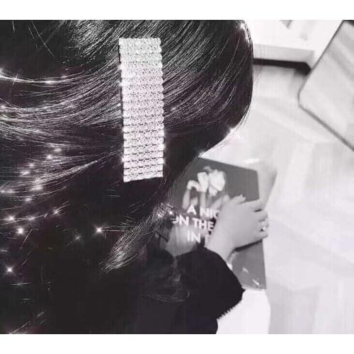 Hot Sale Korean Crystal Elegant Women Barrettes Hair Clip Hairgrips Hairpin Girls Hair Accessories Dropshipping