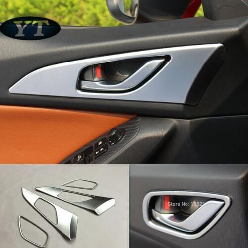 Auto interior door handle trim sticker for Mazda 3 2014-2016,auto accessories