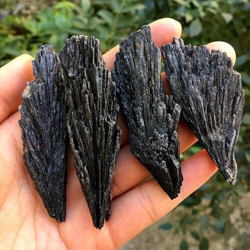 Natural Rough Black Tourmaline Tail Raw Crystal Reiki Decor Minerals Specimen Stone Healing Diy Gift