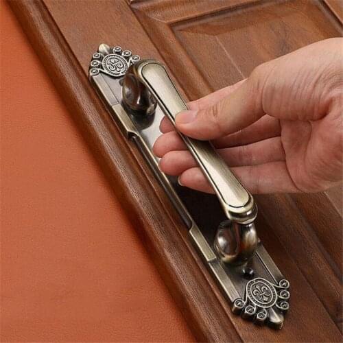 New European Retro Style Door Handle Solid Zinc Alloy Furniture Cabinet Door To Open Handles White Bronze Wooden Door Pulls