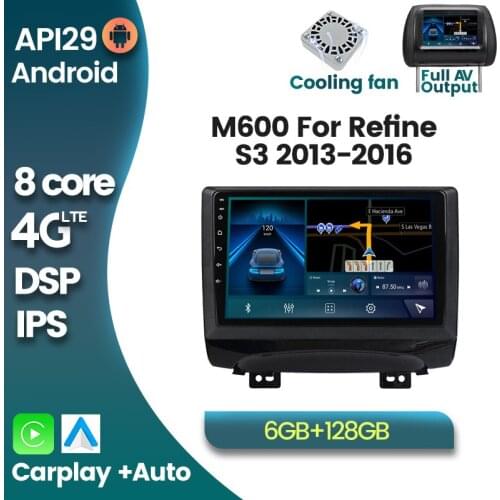 NEW 4G LTE Android 10 6G+128G DSP Car Radio Multimedia GPS Player for JAC Refine S3 2013-2016 Stereo Head Unit Carplay+Auto RDS