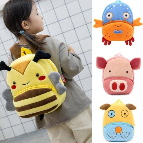 Plush Backpacks Children Baby Kawaii Bag Teddy Cute Toddler Stuffed Animal Zainetto Bimba Toddler Backpack BK50MR