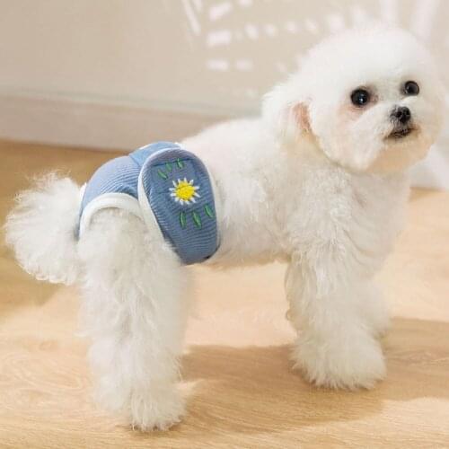 Dog Diaper Physiological Pants Washable Soft Sanitary Female Dog Panties Underwear Dogs Sanitary Panties Pet Supplies S-XXL