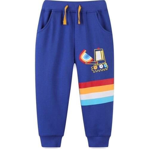 Jumping Meters Boys Girls Sweatpants Autumn Winter Drawstring Childrens Fashion Sport Trousers Kids Clothing Pants
