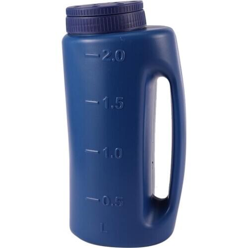 2L Hand Held Spreader Adjustable Hole Size For Seed Fertilizer Salt Gardening Tool Watering Can Seeding Tool Portable Fertilizer