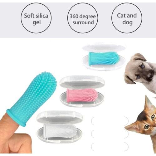 Pet Products For Dogs Accessories Toothbrush for Dog Teeth Cleaning Cat Finger Toothbrush Teeth Cleaning Pet Care Products