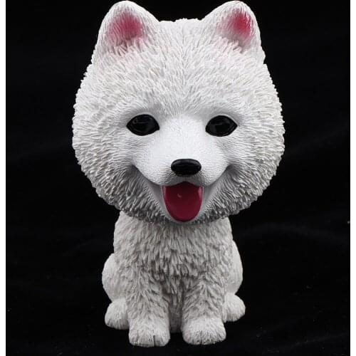 Cute Resin Shaking-Head Dashboard Dog Toys for Home Car Office Ornament
