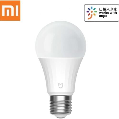 Xiaomi Mijia LED Night Lamp Bluethooth MESH Adjustable Cold Warm White Light 5W E27 Bulb 2700k-6500K Remote Control