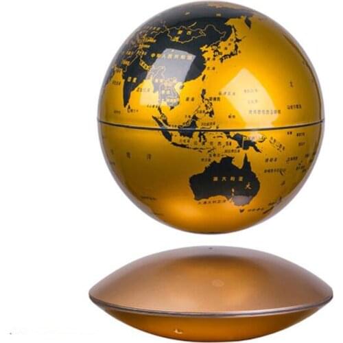 LED Night Lamp Levitating Creative 3D Touch Magnetic Levitation Moon Lamp Night Light Rotating Floating Desk Table Lamp Gift