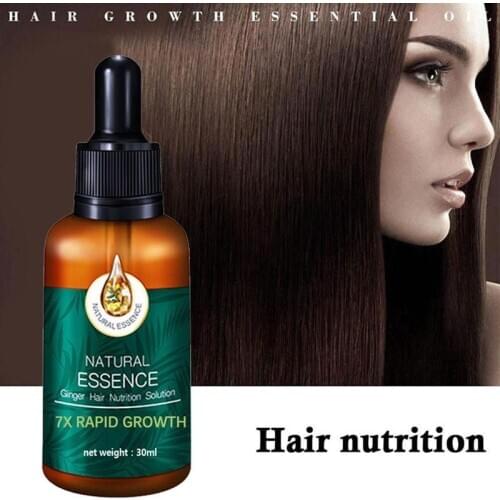 Ginger Hair Growth Serum Essential Oil Anti Preventing Hair Lose Liquid Damaged Hair Repair Growing
