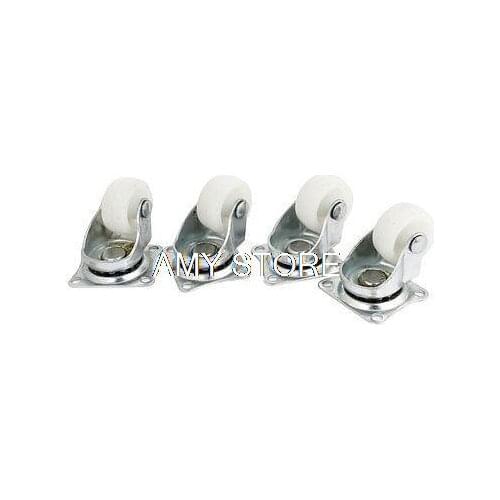 Swivel Plate 1" Diameter PP Wheel Bakery Rack Food Service Cart Caster