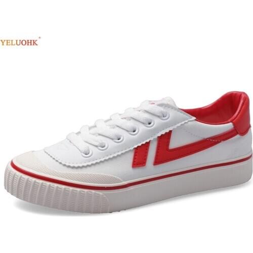 Women Fashion Vulcanized Shoes Casual Comfortable Flats Shoes For Women Blac White