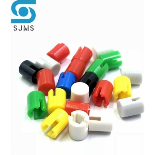 100PCS A30 4.6*5.5MM Push Button Switch Key Cap Square Inner Diameter 2.4*2.4mm Fit for 6*6*7.3 mm Touch Switch