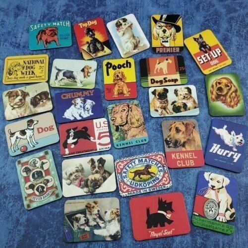 24 Pcs fridge magnets animals Dog home deco tourism souvenir magnet for refrigerators magnet magnetic sticker paste Arts Crafts