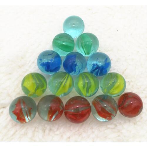 50pcs Glass Marbles 25MM Clear Balls Pinball Machine Charms Vase Aquarium Home Decoration Toys for Kids Baby