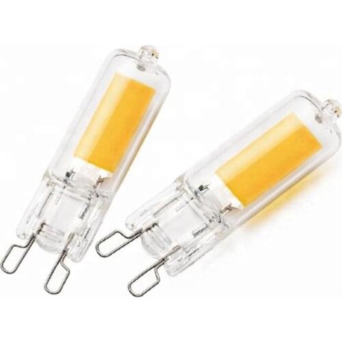 50pcs LED G4 G9 Bulb 3W 5W 220V 110V COB Glass LED Lamp Pendant Crystal Chandelier Bulb 3000k Natural White 4000k 6000k