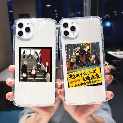 Anime Tokyo Revengers Shockproof Phone Case for Iphone 11 12 Pro Max Mini XS 8 7 6 6S Plus X SE 2020 XR Soft TPU Silcone Covers
