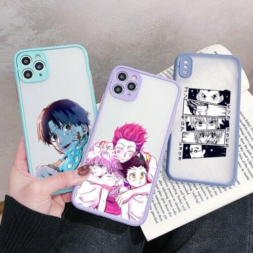 Cartoon Hunter X Hunter Phone Cover For iPhone 12 11 Pro Max X XS XR 7 8 6Plus SE20 Hisoka Killua Zoldyck Anime Clear Case Funda