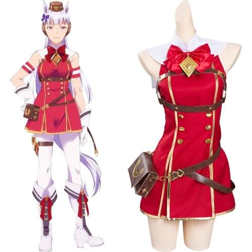 Anime Pretty Derby Gold Ship Cosplay Costume Dress Outfits Halloween Carnival Suit